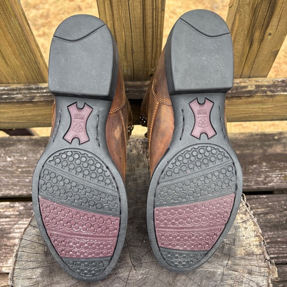 Ariat Heritage Lacer II Western Boots Distressed Brown size 8 - Picture 7 of 9